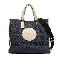 Dempsey Tote 40, Canvas/Leather, Blue/White, C2827, S, 1*